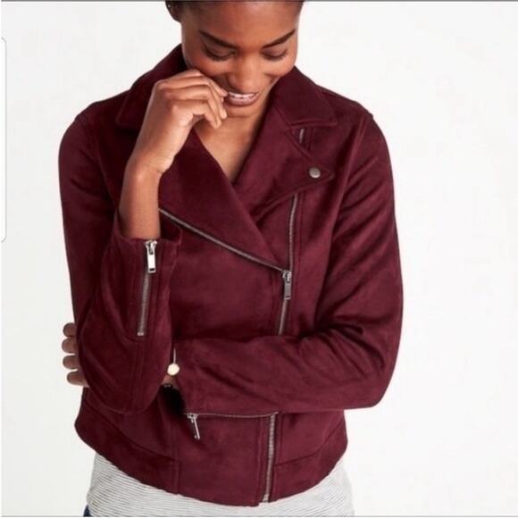 Old Navy Suede Moto Jacket - Picture 1 of 6